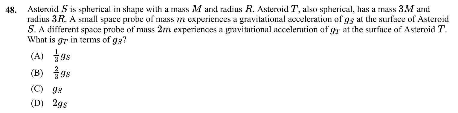 Question 48 exact exam item, including figure and choices