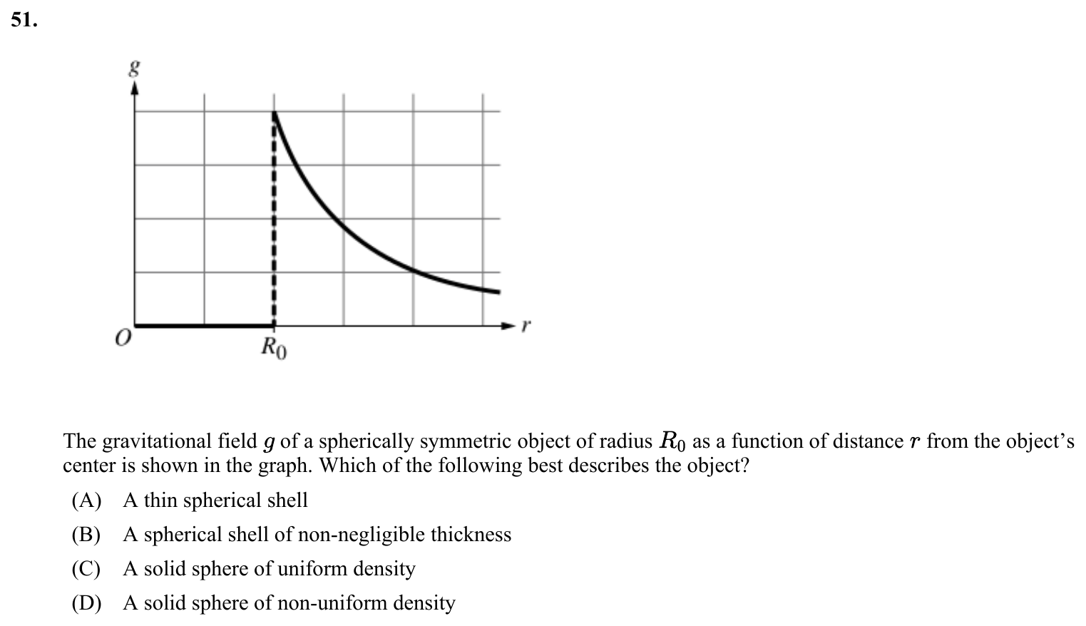 Question 51 exact exam item, including figure and choices