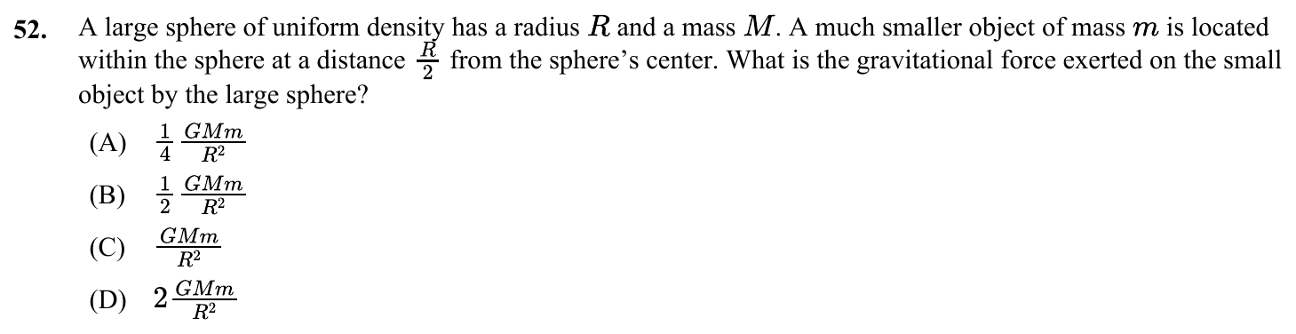 Question 52 exact exam item, including figure and choices