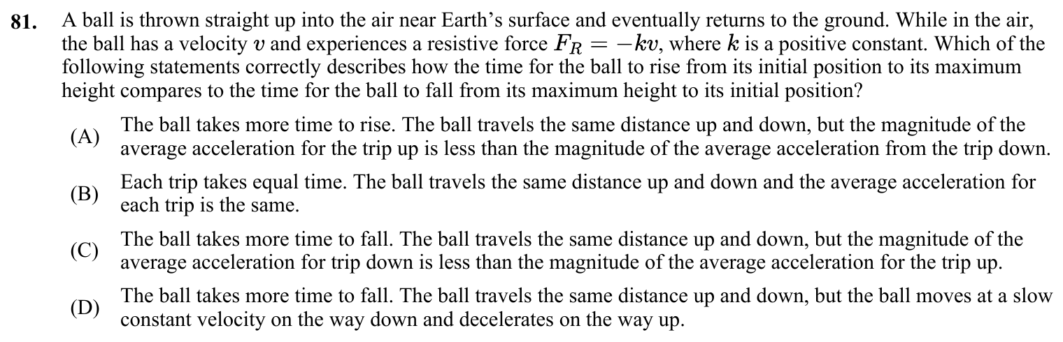 Question 81 exact exam item, including figure and choices
