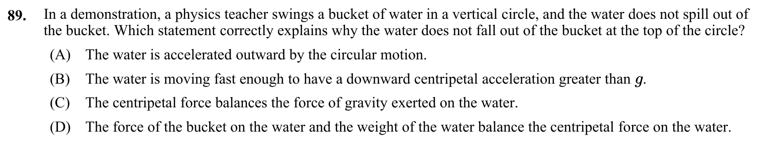 Question 89 exact exam item, including figure and choices